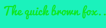 Image with Font Color 0EE623 and Background Color 1BF2BC